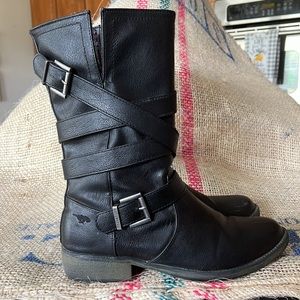 ROCKET DOG black size 10 moto boots